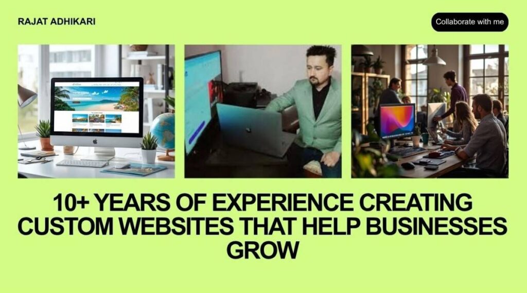 Experienced freelance website developer creating custom WordPress websites for businesses