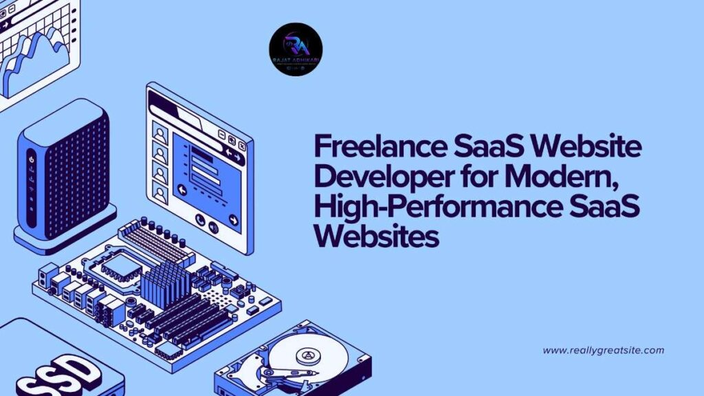 Freelance SaaS Website Developer building custom, responsive, high-performance websites for SaaS startups and growing SaaS companies